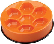 M-pets Voerbak Slow Feeder Cavity Oranje 25x25x5