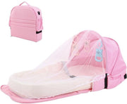 Supremium Draagbare Babynestje Met Klamboe - Bed Voor Pasgeboren Baby - Ademend - Beschermend - Roze