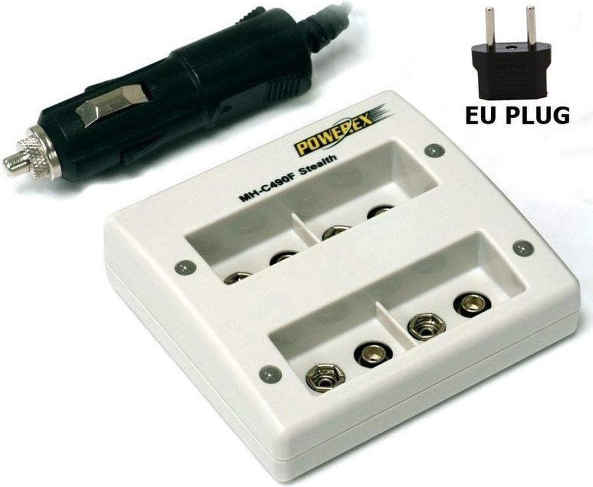 Quatro Maha Powerex MH-C490F 9V Batterijlader