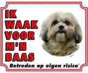 Shih Tzu Waakbord - Ik waak voor mijn baas