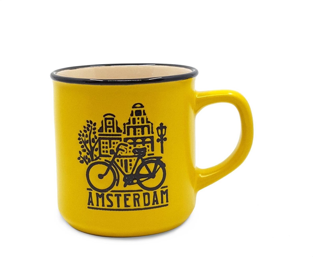 Campmug Beker Klein Geel - Souvenir