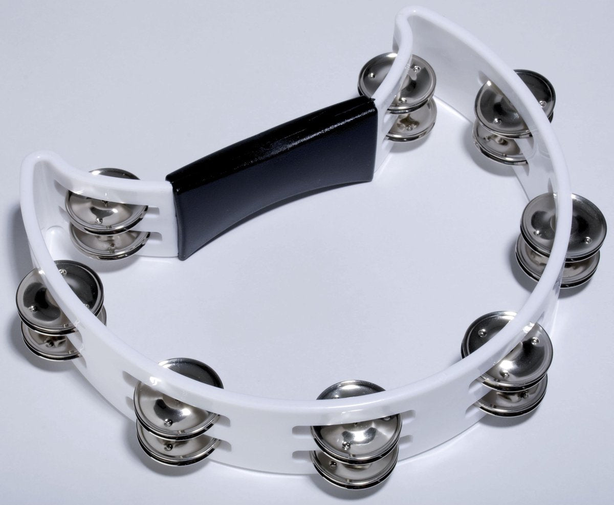 Tambourijnen - Fame Hand Tambourine wit