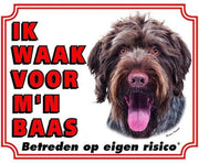 Duitse Staande Ruwhaar  Waakbord - Ik waak voor mijn baas