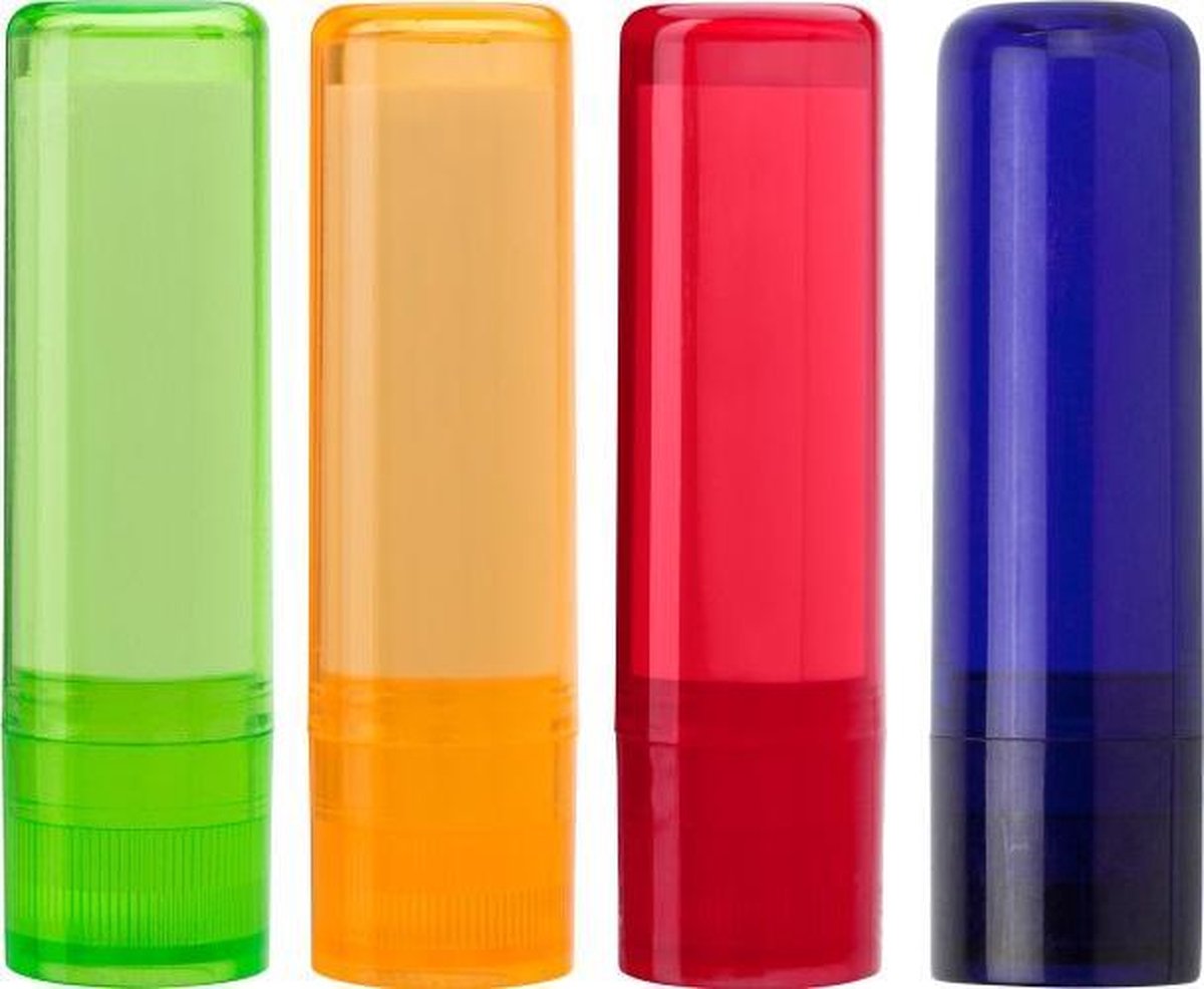 Tweeez Lippen balsem - transparant 4 stuks - lipbalm SPF15 UV A en UV B bescherming