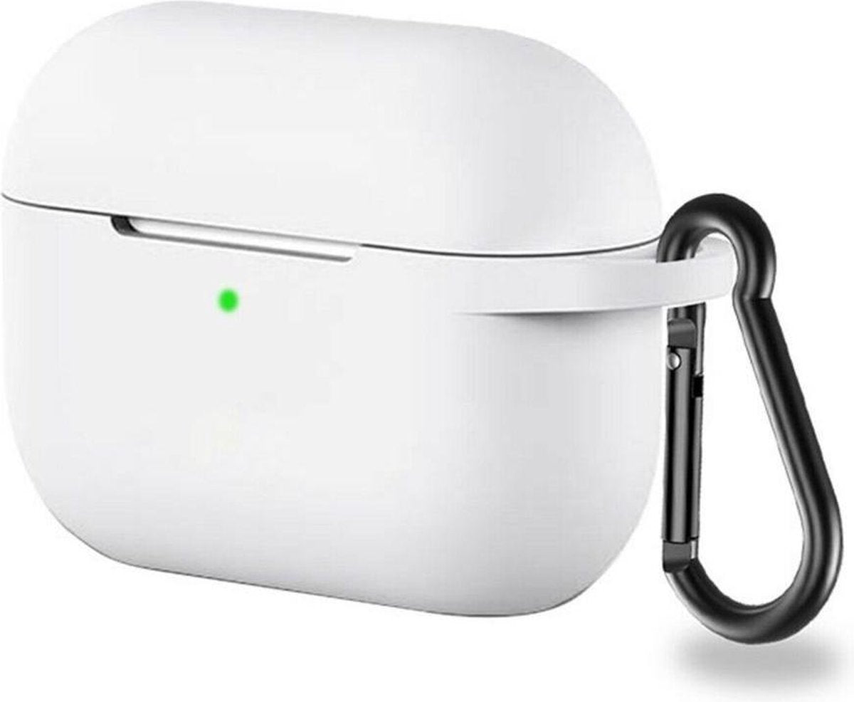 Teleplus Apple Airpods Pro Silicone Case with Hook White hoesje