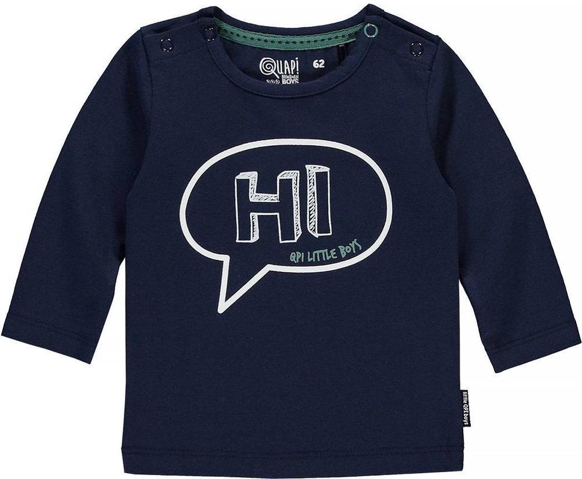 Quapi Newborn Jongens Shirtje Zagros -Donkerblauw - Maat 50