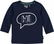 Quapi Newborn Jongens Shirtje Zagros -Donkerblauw - Maat 50