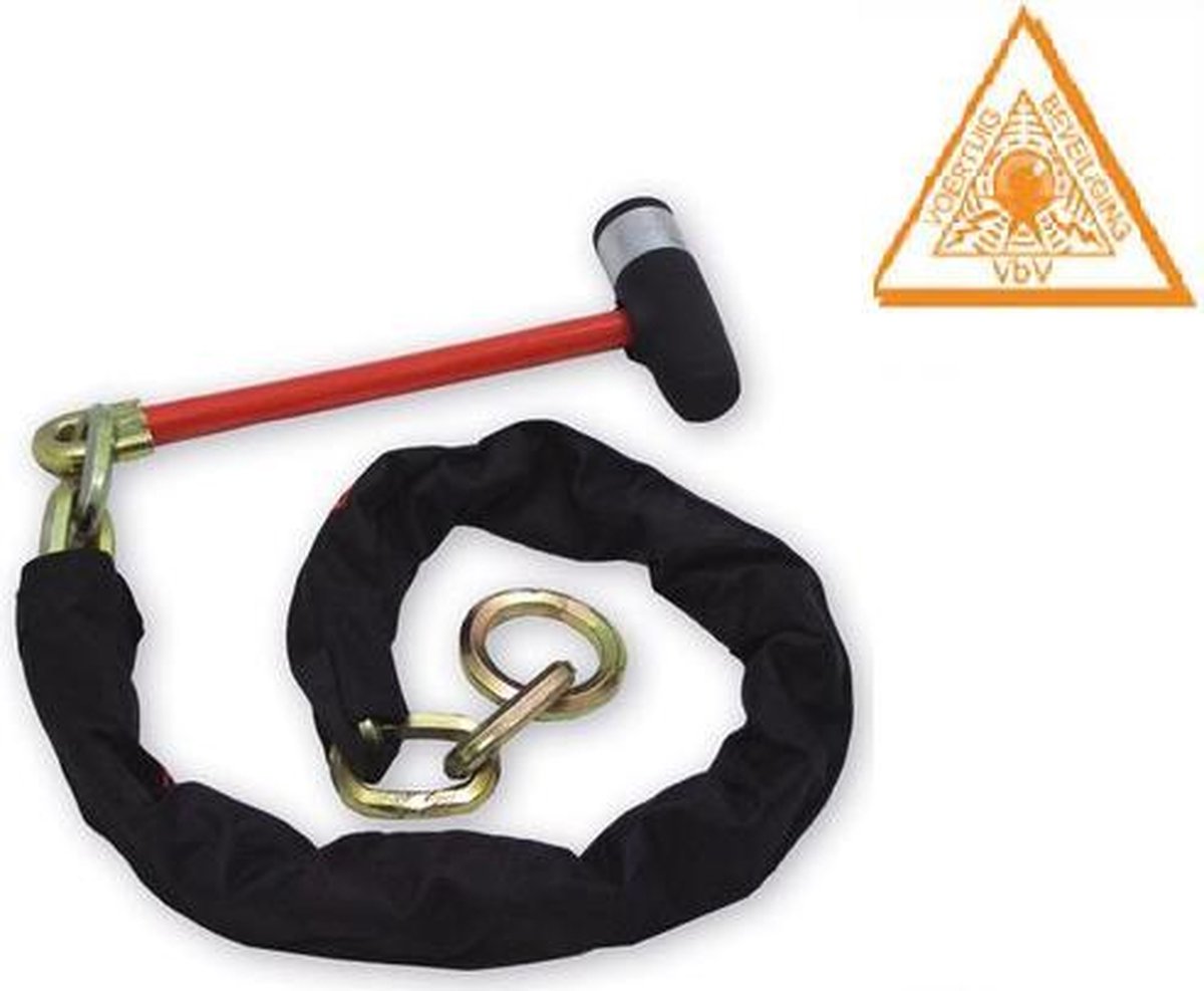Kettingslot/loopchain - 200 cm lang - SCM gekeurd - wielklem functie