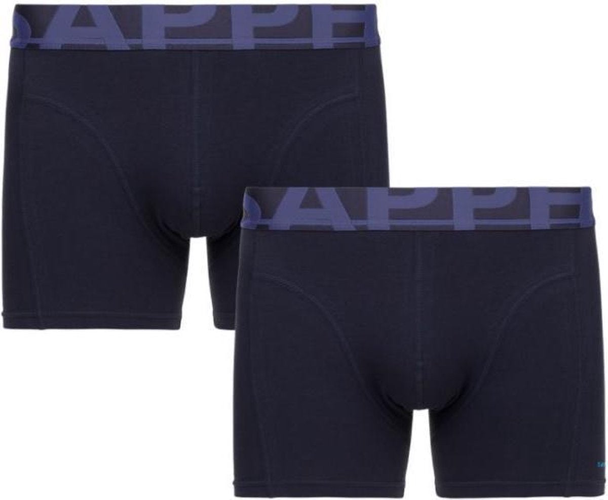 Sapph Men 2pack - Basic cotton Heren Onderbroek - Navy - Maat XXL
