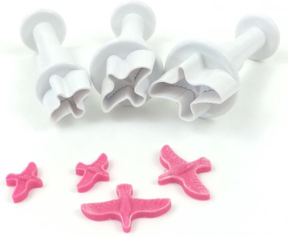 Dekofee Mini Uitstekers Duifjes set/3