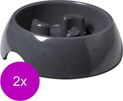 Adori Anti-Schrok Voerbak S 200ml Grijs - Hondenvoerbak - 2 x 14 cm