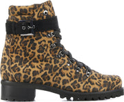 Hassia Vrouwen Suède Panterprint Veterboots / Laarzen / Damesschoenen 8-302085 - Diversen - maat 37.5
