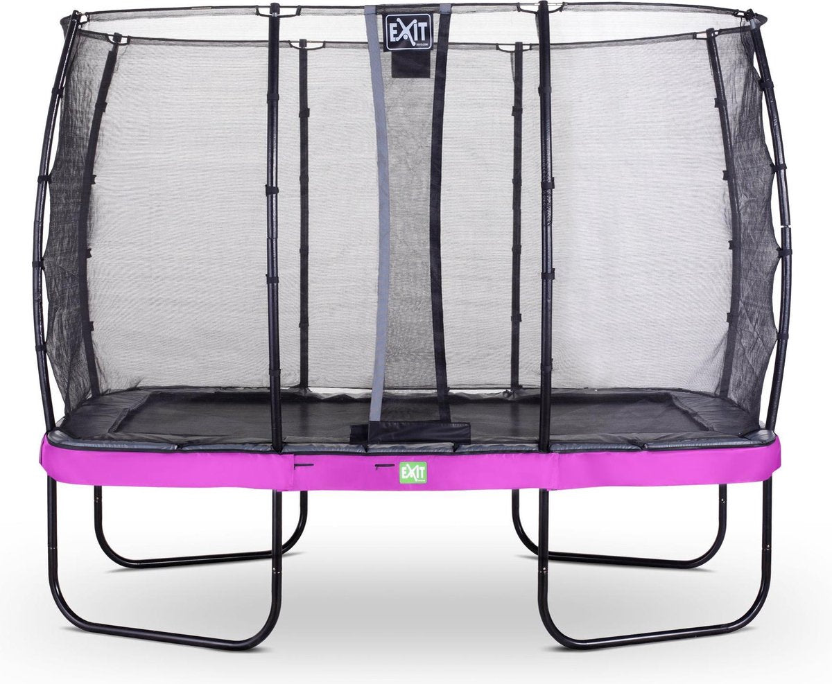 Trampoline EXIT Elegant Premium - 214x366cm + net Deluxe - paars