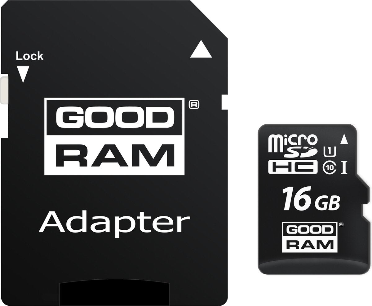 Goodram M1AA flashgeheugen 16 GB MicroSDHC Klasse 10 UHS-I
