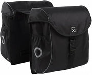 Willex 300 serie - Dubbele Fietstas - 38 l - Zwart/Zilver