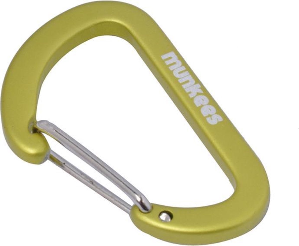 Munkees Karabijnhaak 4 X 40 Mm Groen 2 Stuks