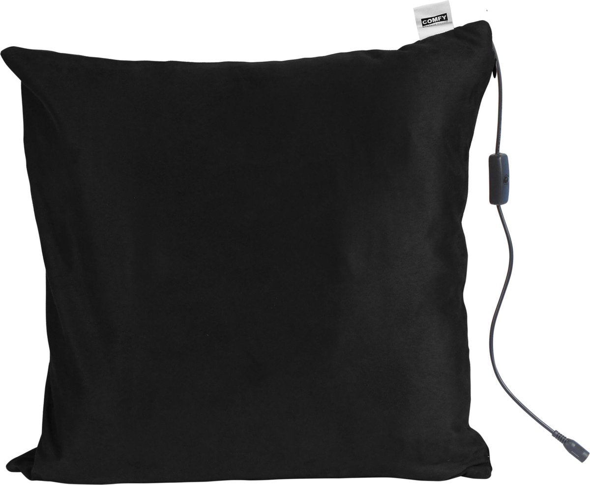 Massagekussen - zwart - massageapparaat met infrarood warmtefunctie - adapter voor auto - gekleurde wasbare hoes - Comfy