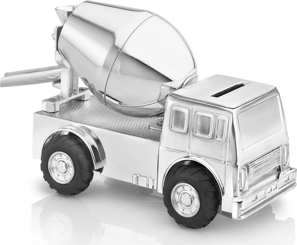 Zilverstad Spaarpot cementwagen - Verzilverd