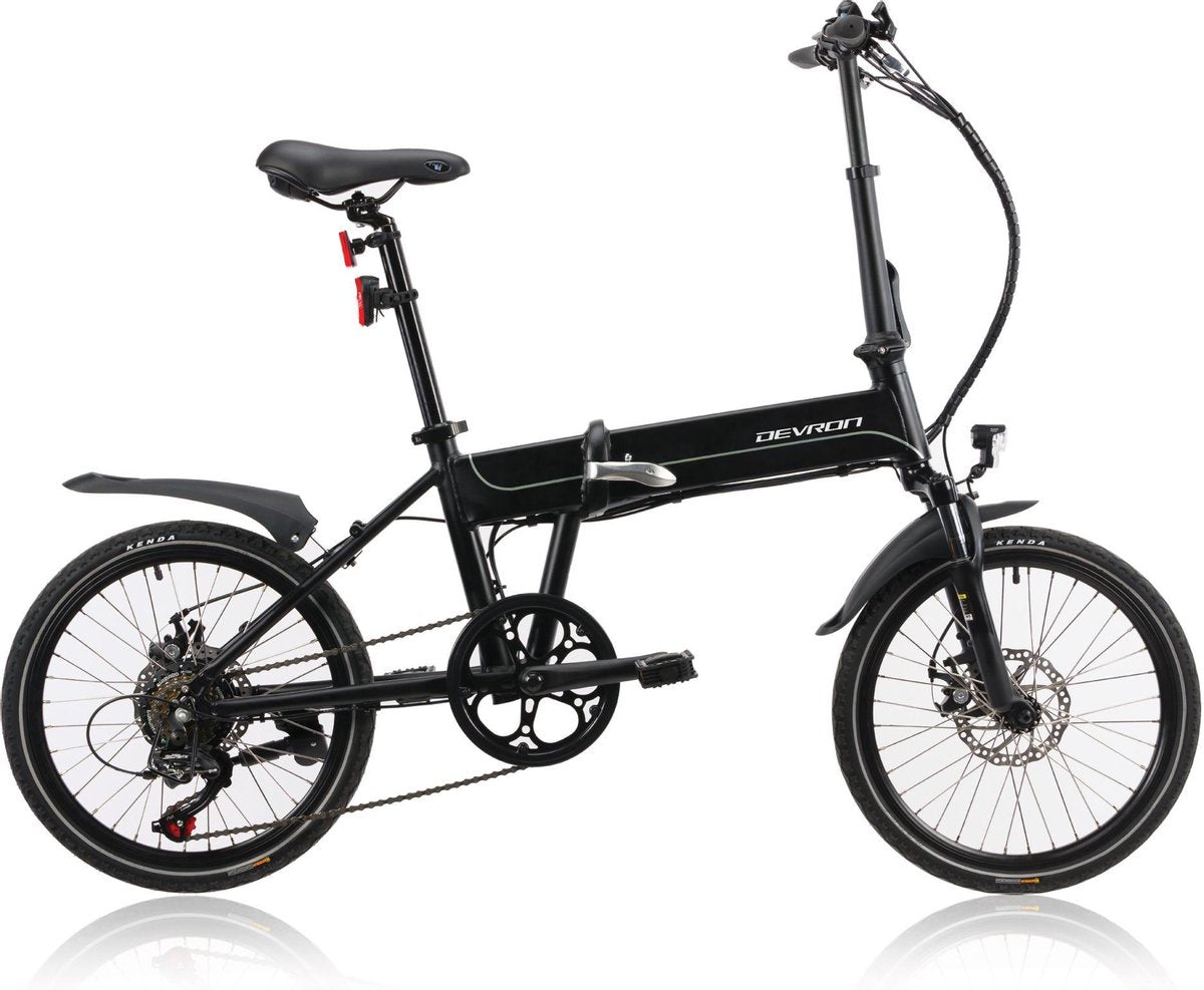 PerformBike Devron Fold - E-Bike - Voorwielmotor zwart