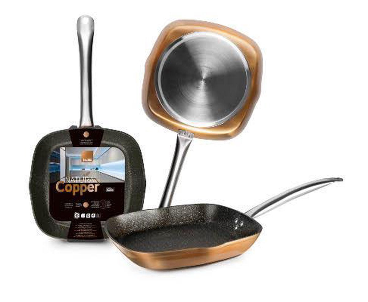 Ibili Natura Copper Grillpan  28 x 28 cm.