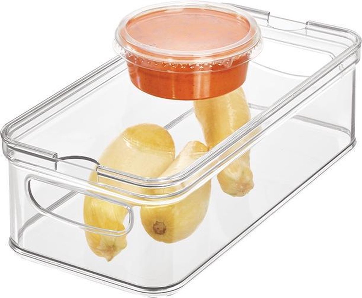 Koelkast organizers met deksel iDesign - Crisp | stapelbaar