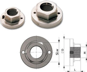 Hollex stalen Flensmoer M42x2