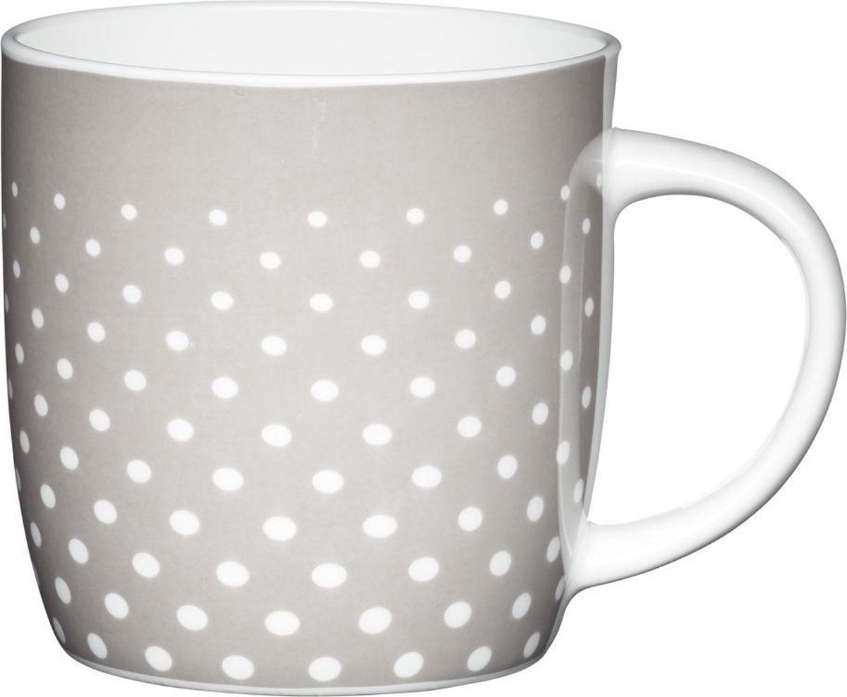 Kitchencraft Mok Fine Bone China 425 Ml Porselein Grijs