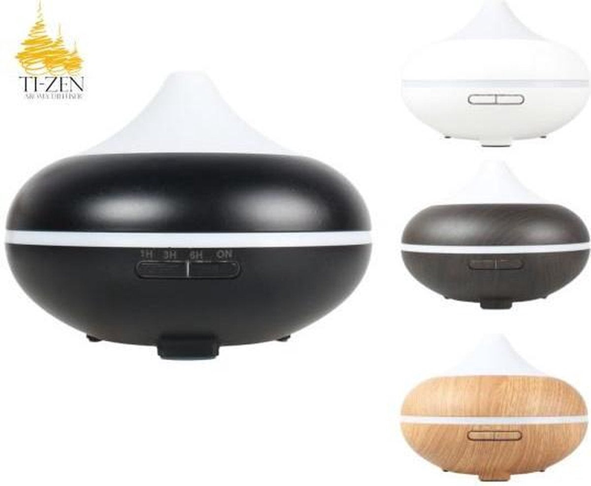 GX-aroma diffuser Spaceship (grote capaciteit) Donkerhout motief + 12 geurenset