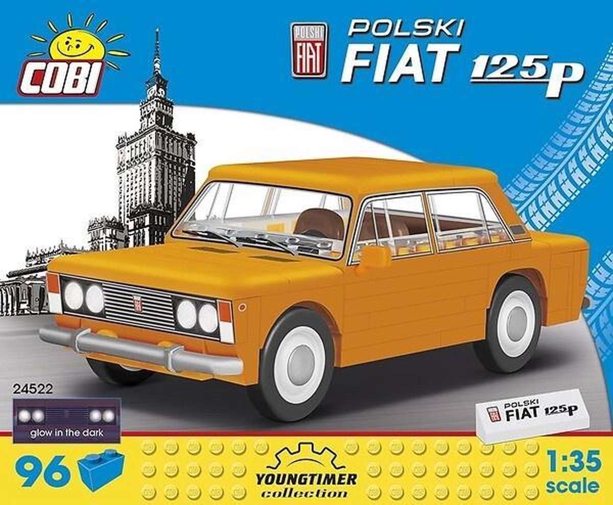 Cobi Bouwpakket Youngtimer Polski Fiat 125p 96-delig (24522)