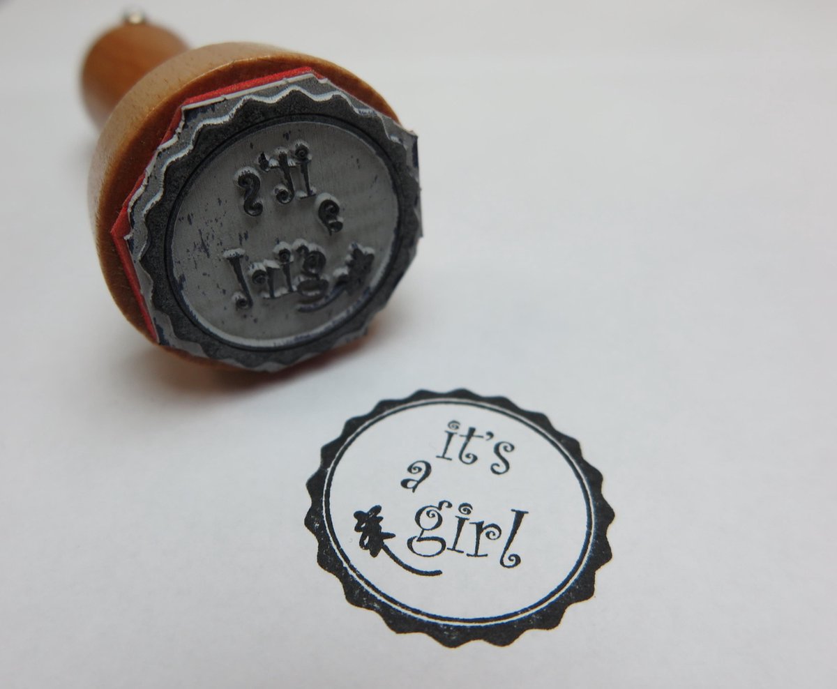 handstempel 'It's a Girl'