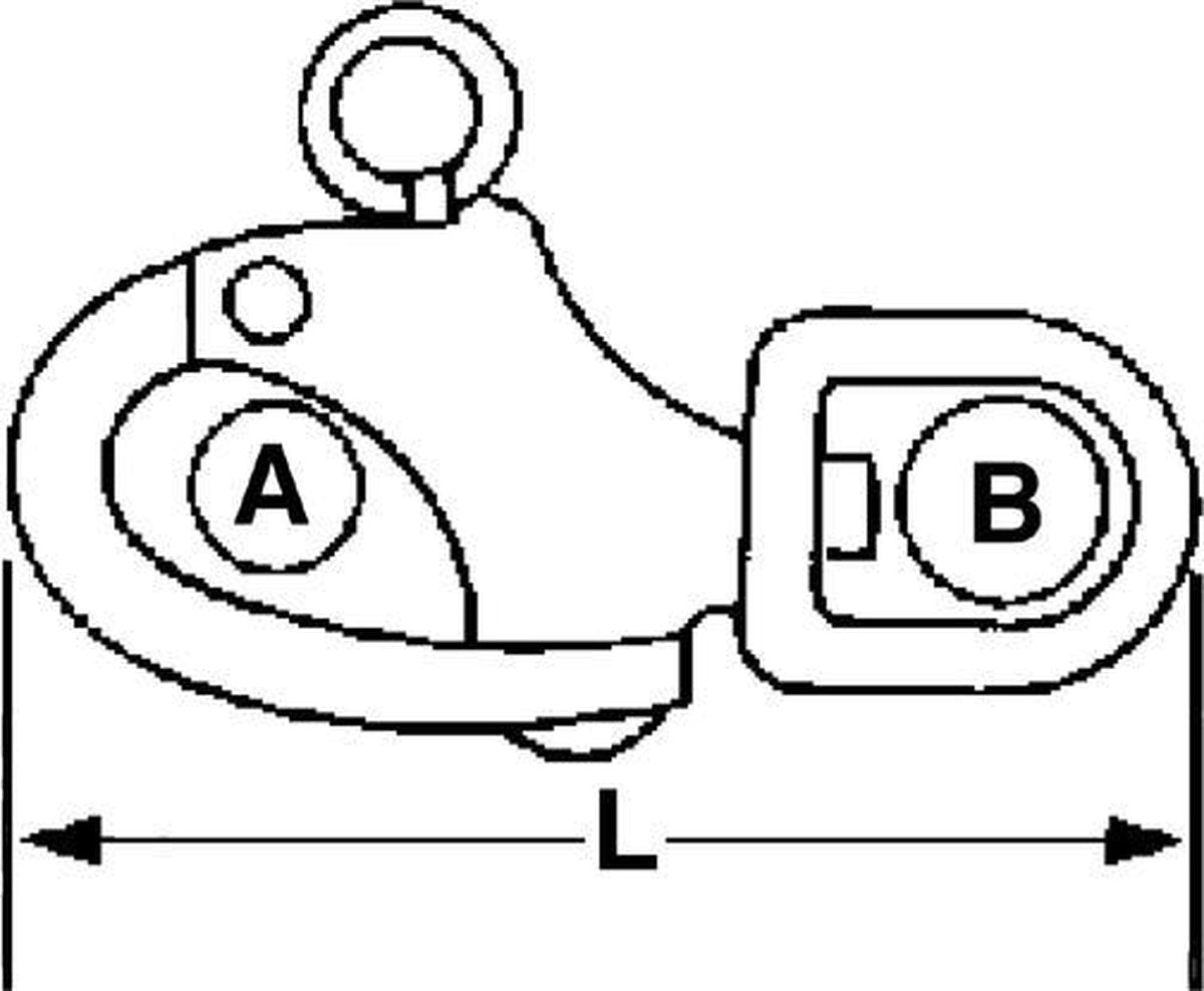 Talamex Snapsluiting - warteloog 87MM