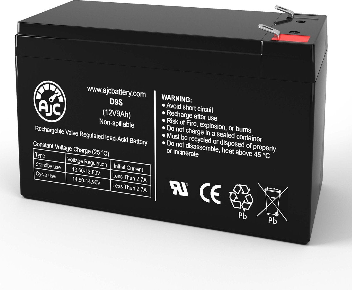Ablerex VTPRO1500 12V 9Ah UPS Noodstroomvoeding Accu - Dit is een AJC® Vervangings Accu