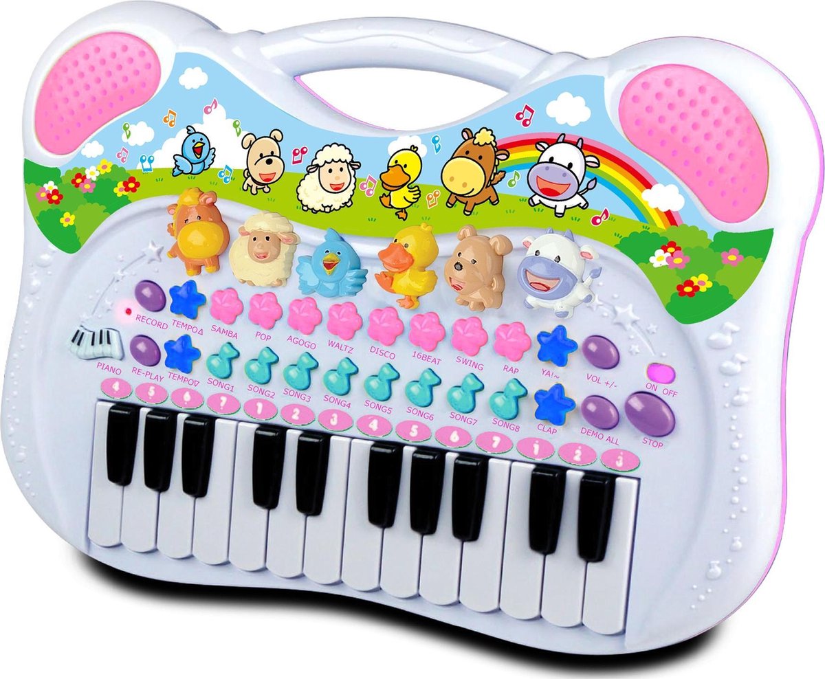KD Kids Dieren Piano - Roze