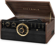 VICTROLA Muziek Center  Muziek Center  Vinyl-Radio-CD-Bluetooth - Mahonie