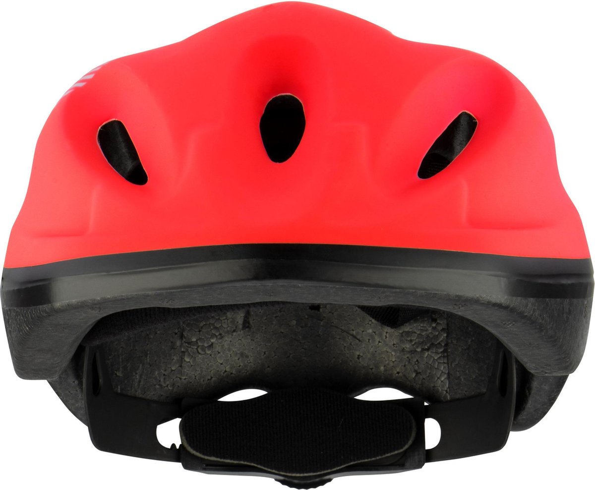 Nijdam Junior Helm - Raging Red - Rood/Zilvergrijs