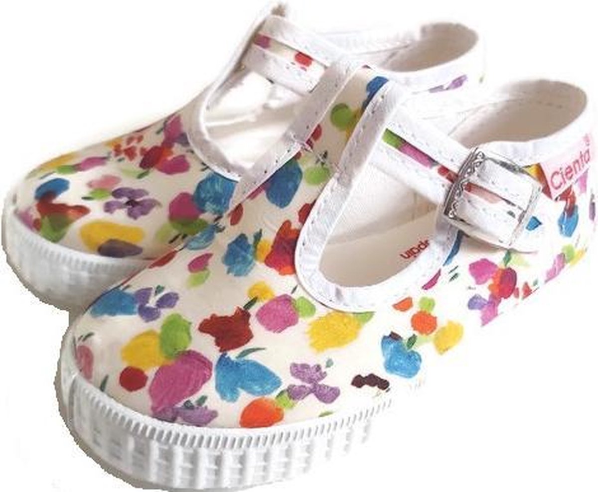 Cienta - canvas kinderschoen - wit - Maat 24