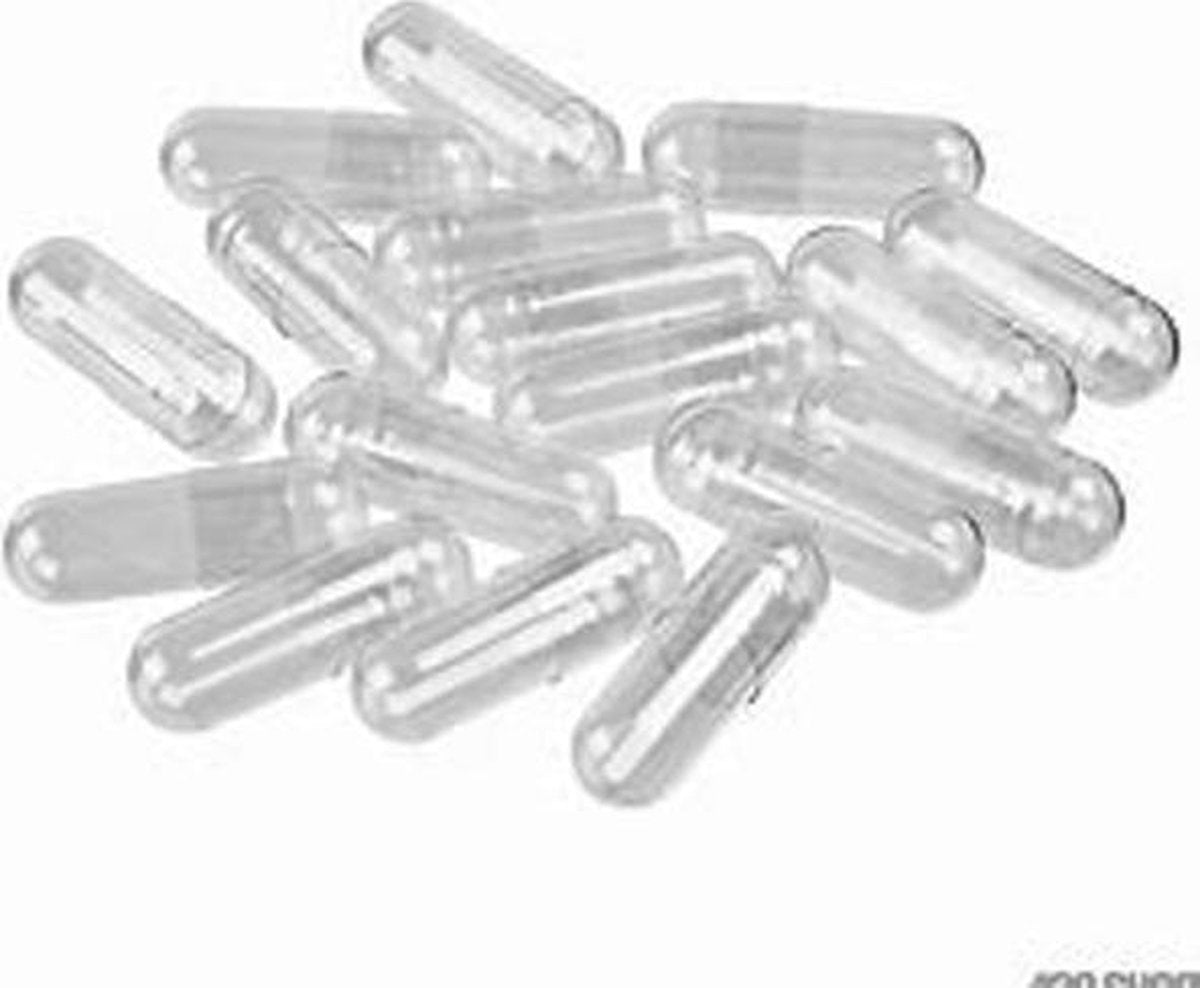 Lege capsules transparant maat 0 vegetarisch 100 stuks