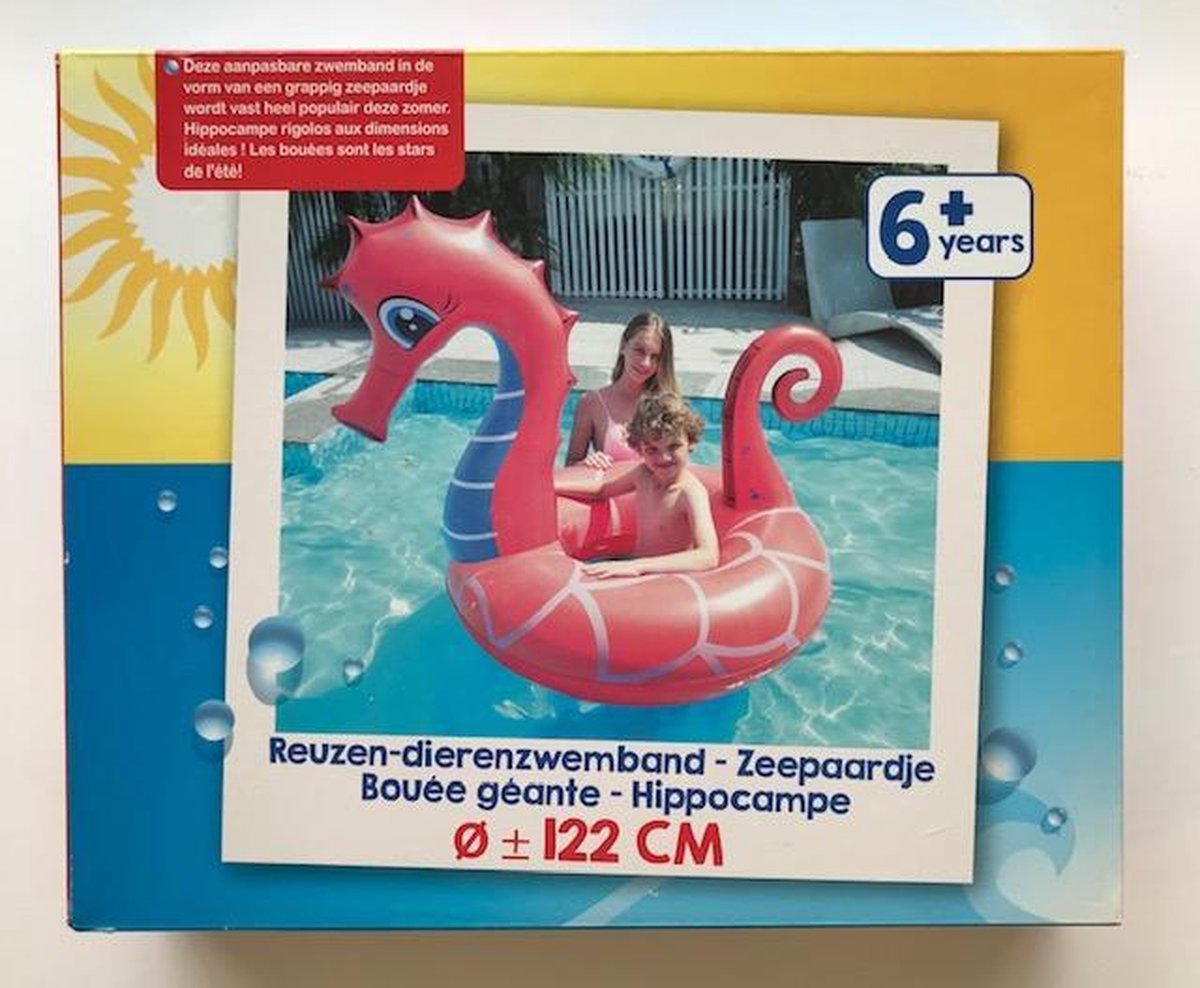 Reuzen Zwemband Zeepaard 122cm Zwembad Zomer