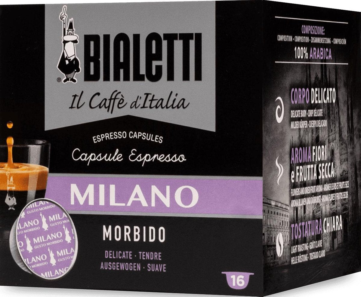 Bialetti Milano Koffiecups - 2 x 16 stuks
