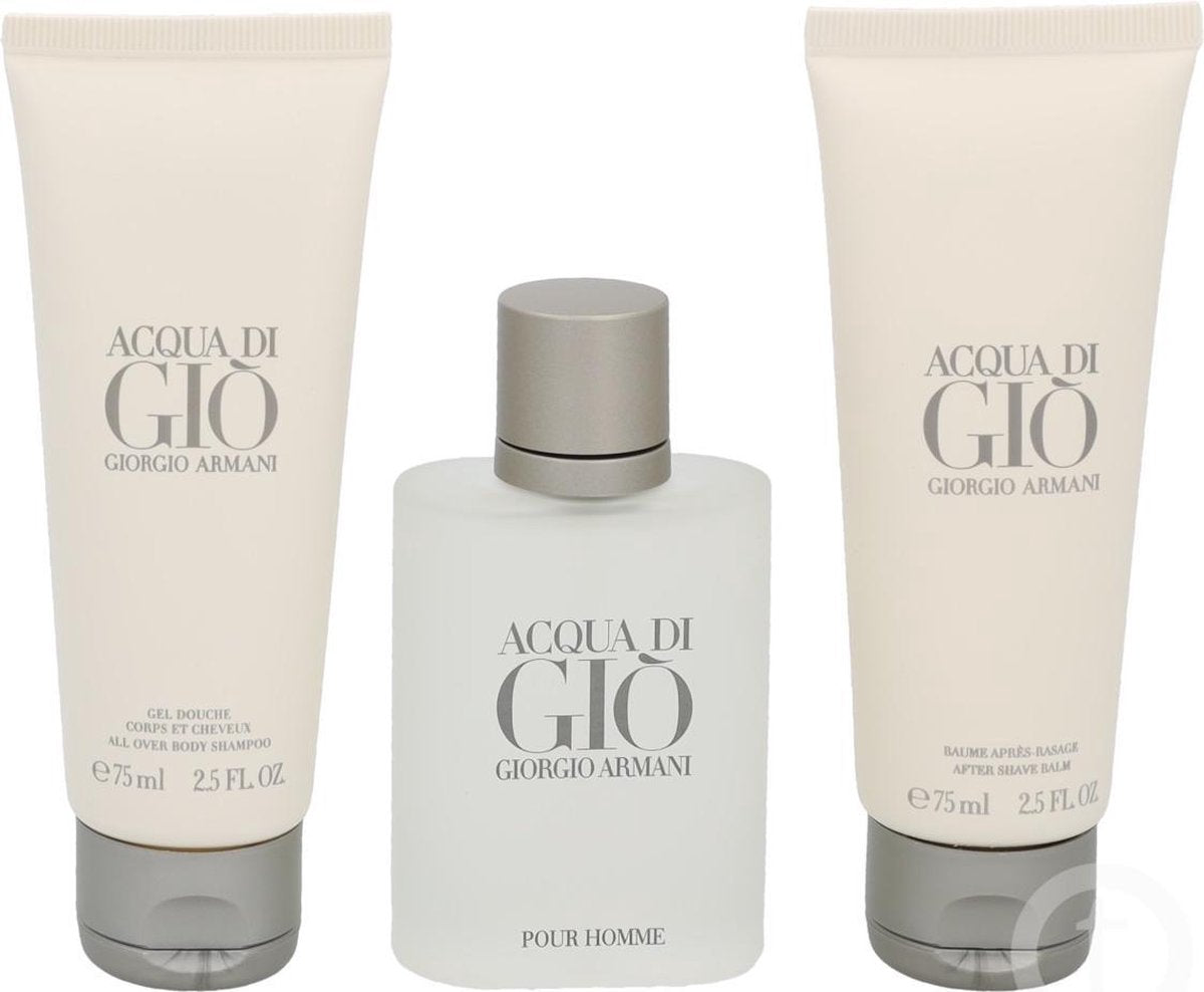 Armani - Acqua Di Gio Homme Set Eau de toilette Spray 50Ml/After Shave Balm 75Ml/Gel 75Ml