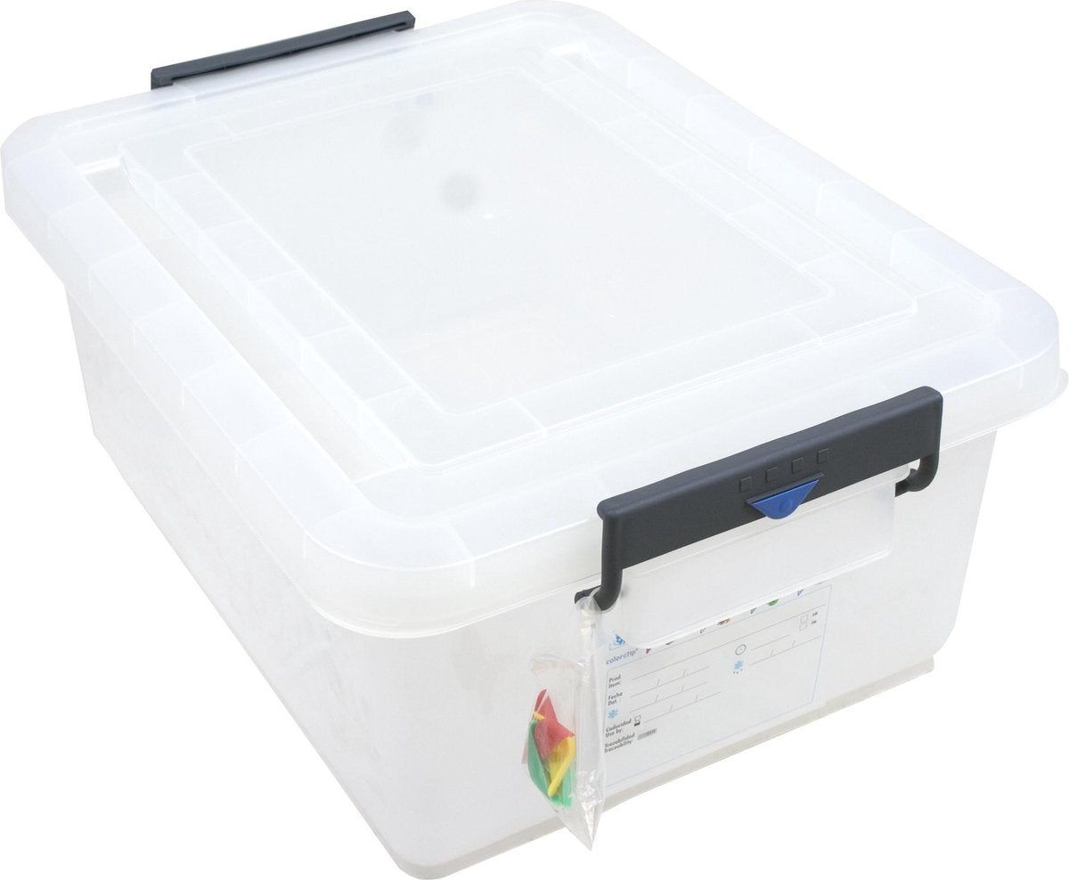 Araven Opbergbak - Met Deksel - 53 cm x 40 cm - 40L - Transparant