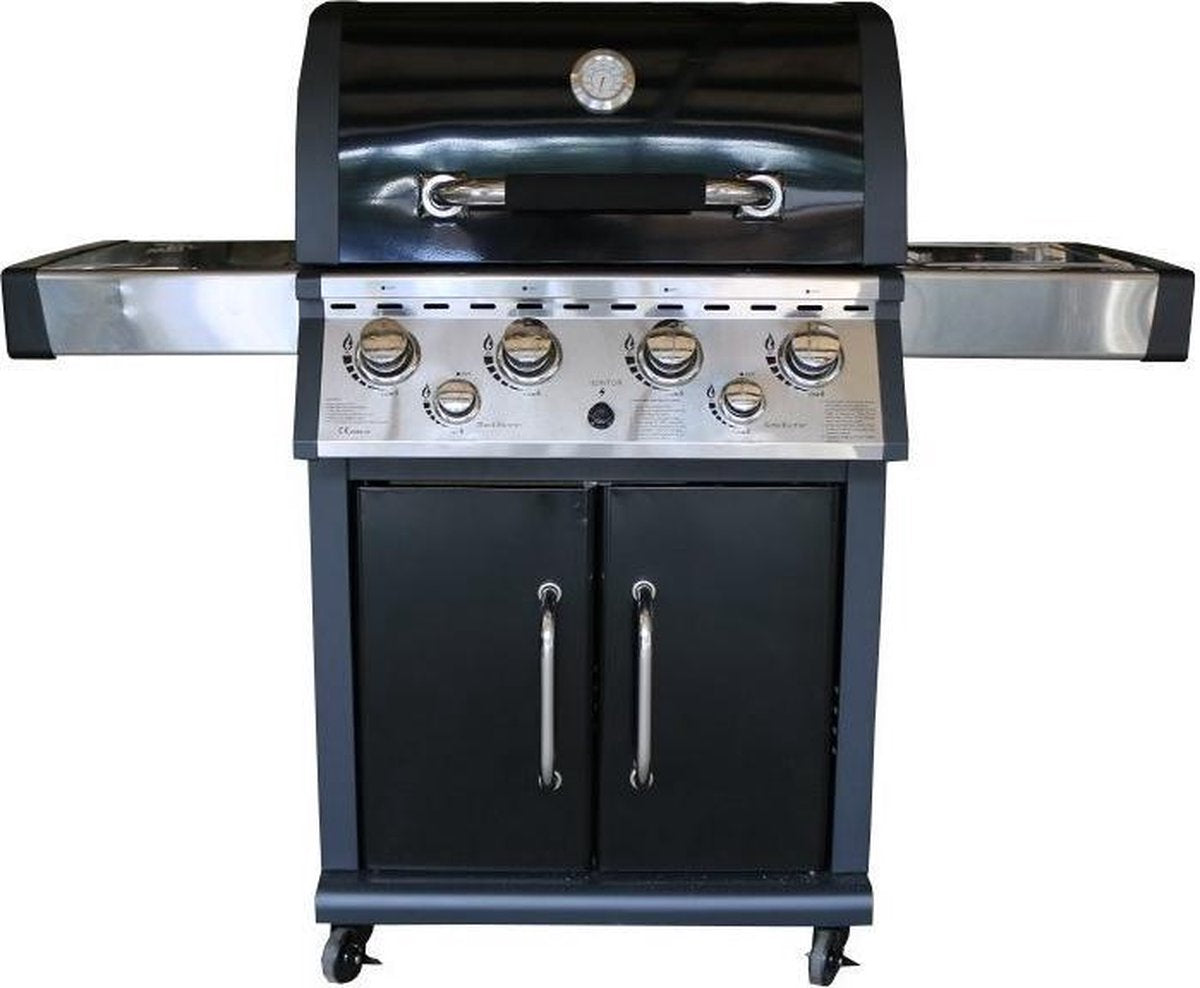 Fonteyn San Diego Barbecue - 4 branders - Zwart