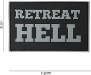 Embleem 3D PVC Retreat Hell