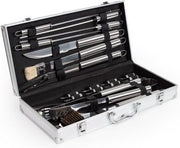 Tectake Luxe BBQ barbecuegereedschapset - 18-delig