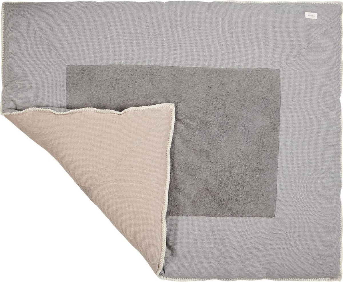Koeka Boxkleed Cairo - steel grey/clay 75x95cm