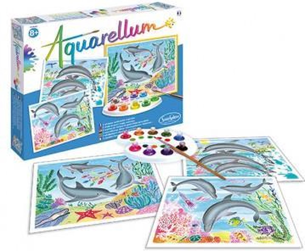 N/F Aquarellum - Dolfijnen