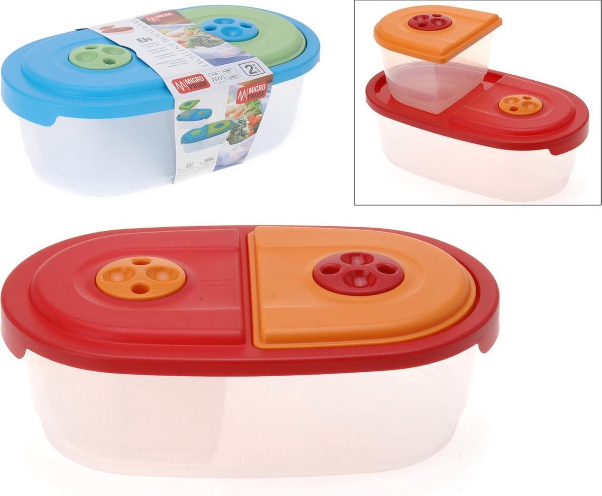 Magnetronschaal ovaal | Set van 2