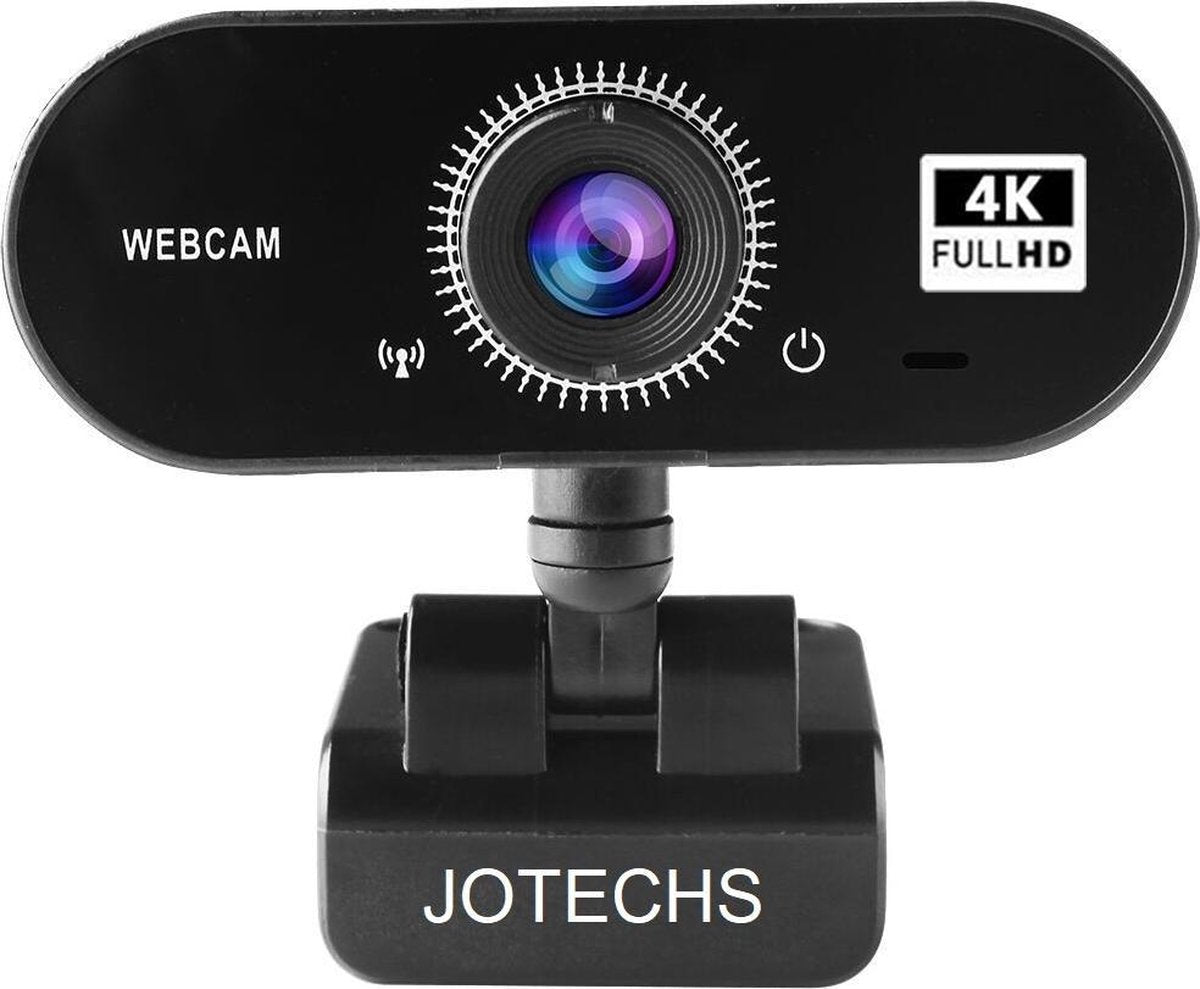 Jotechs Webcam 2K - Webcam voor PC - 2560 x 1440 Pixels - Webcams - Camera Web Cam - Camera Laptop - USB Webcam - Webcam voor Computer - Microfoon - Werk & Thuis - Windows - Mac - Linux - Nieuw Model 2021