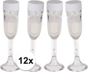 12x Bellenblaas champagne glas