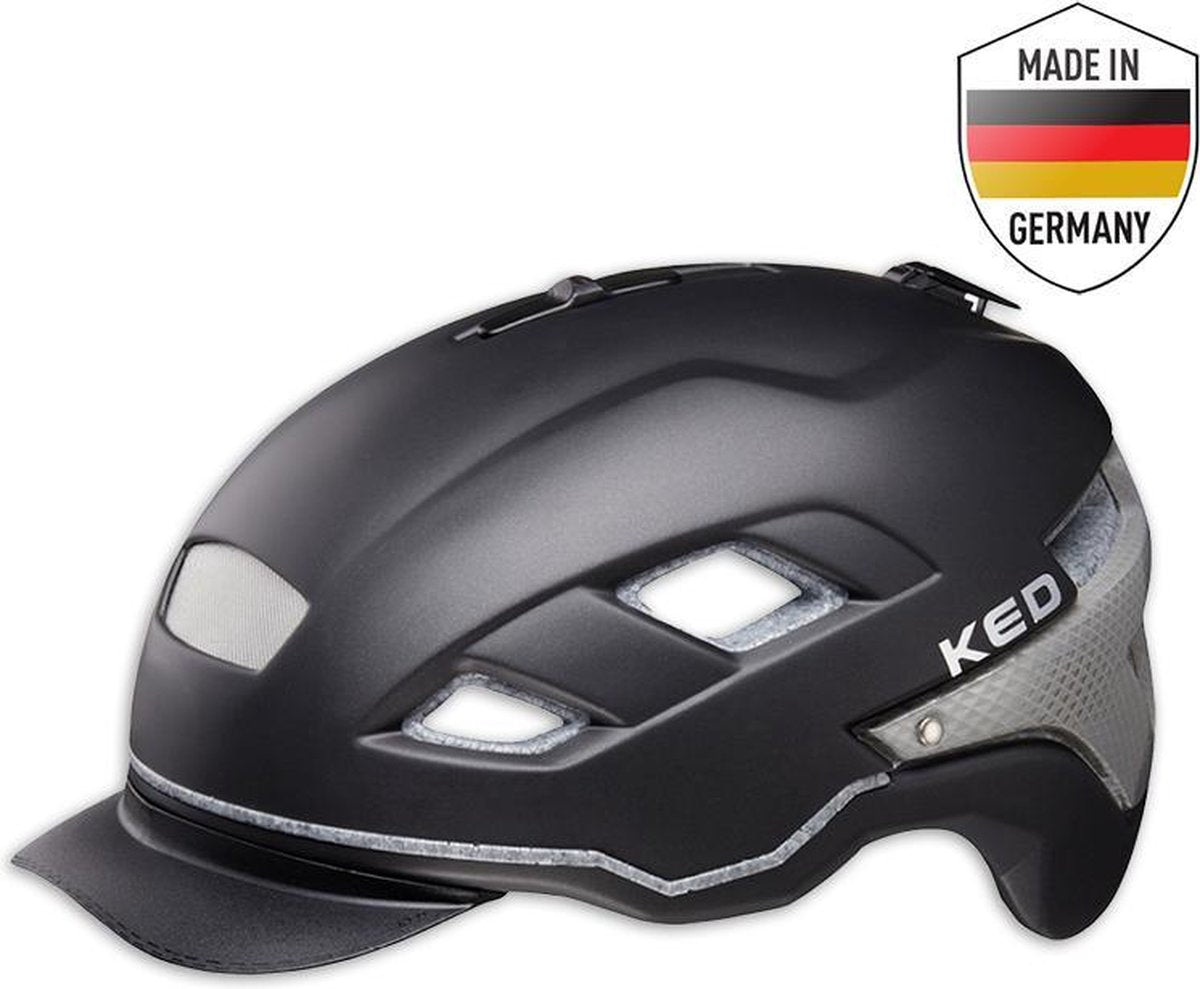 Fietshelm KED Berlin L (56-63cm) - zwart mat